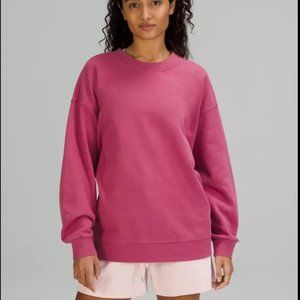 Lululemon Perfectly Oversized pink crew sweatshirt